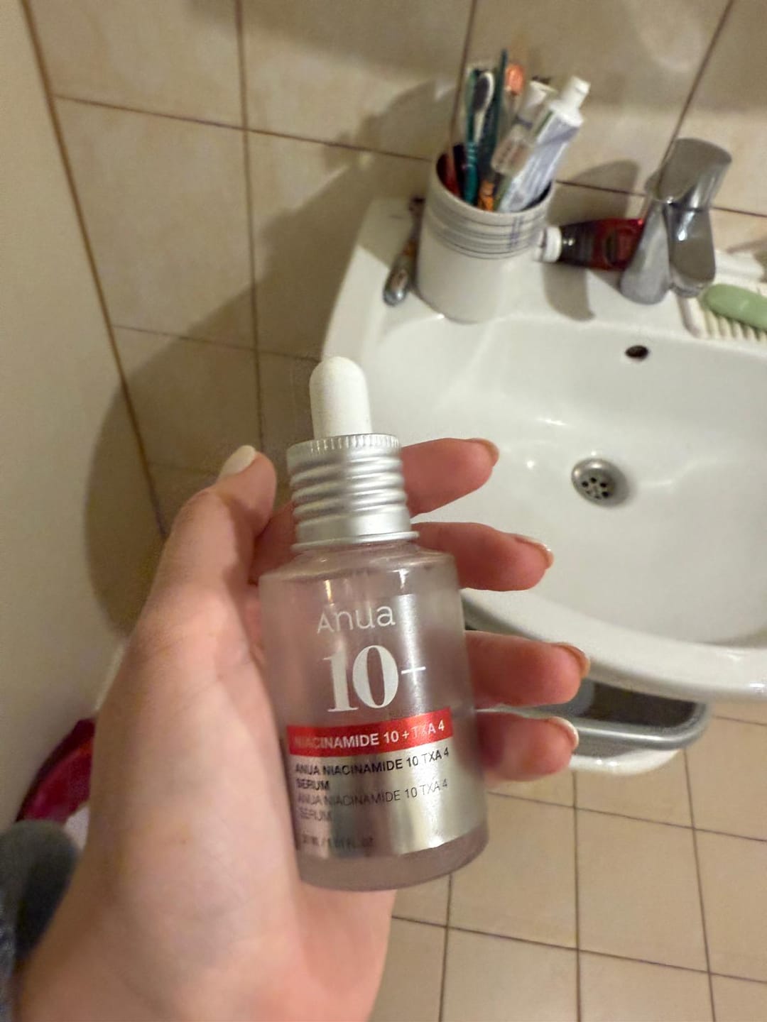 Customer photo review of Balinošs serums ar traneksāmskābi Anua Niacinamide 10% + TXA 4% Serum