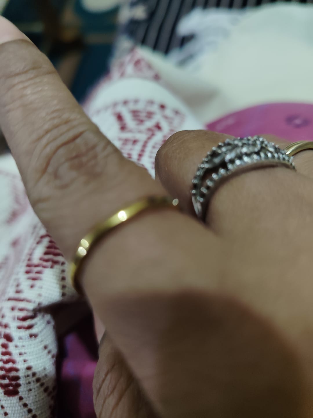 Customer photo review of Eternal Sleek Stack Ring