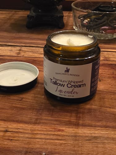 Customer photo review of Lavender Whipped Tallow Cream