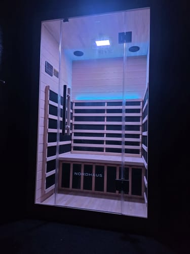 Customer photo review of 2 Person Far Infrared Sauna