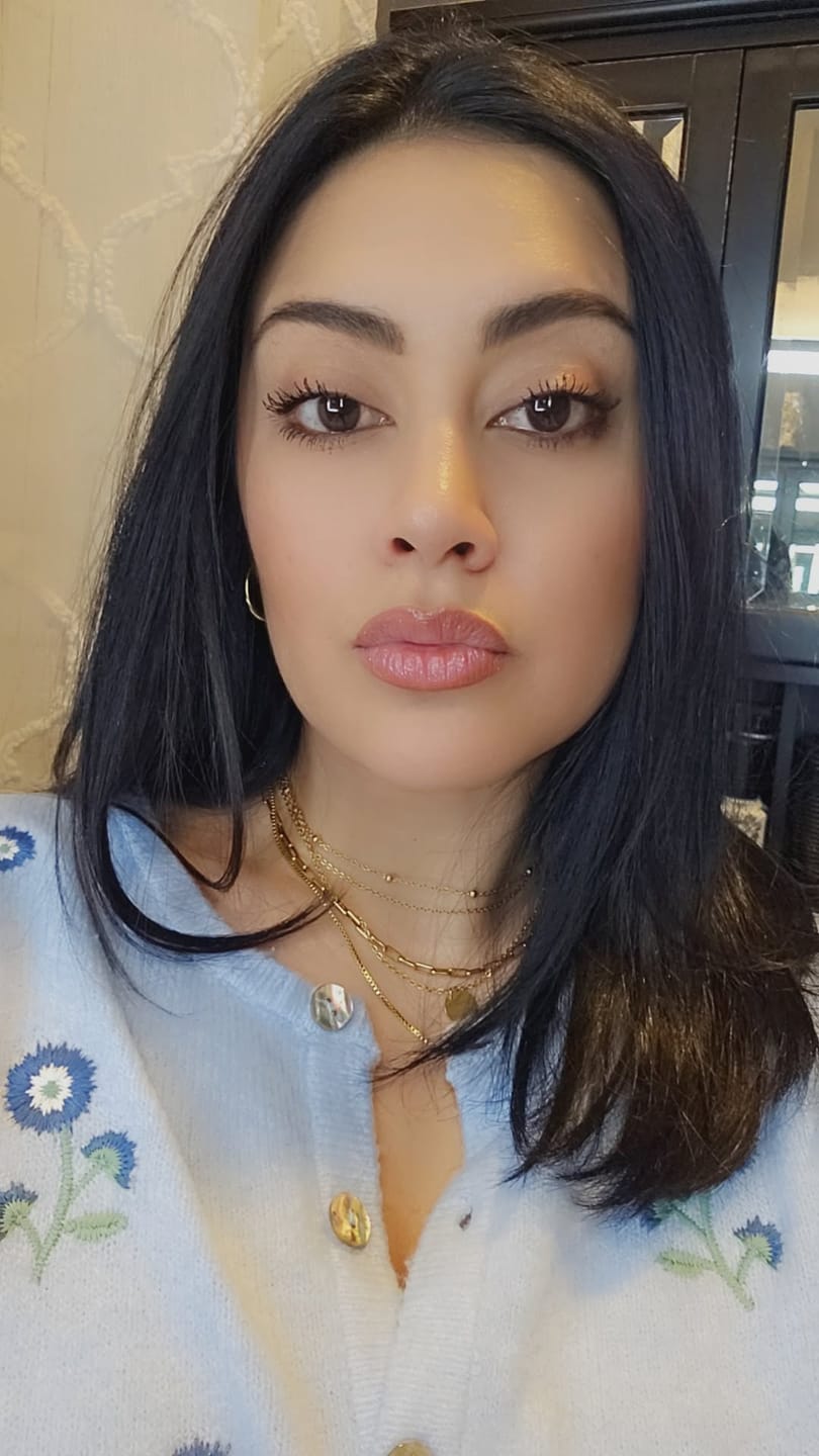 Customer photo review of Layered Disc Necklace