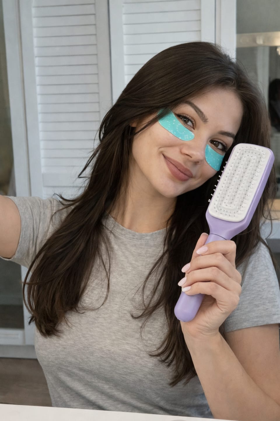 Customer photo review of Koko Self Cleaning Hair Brush