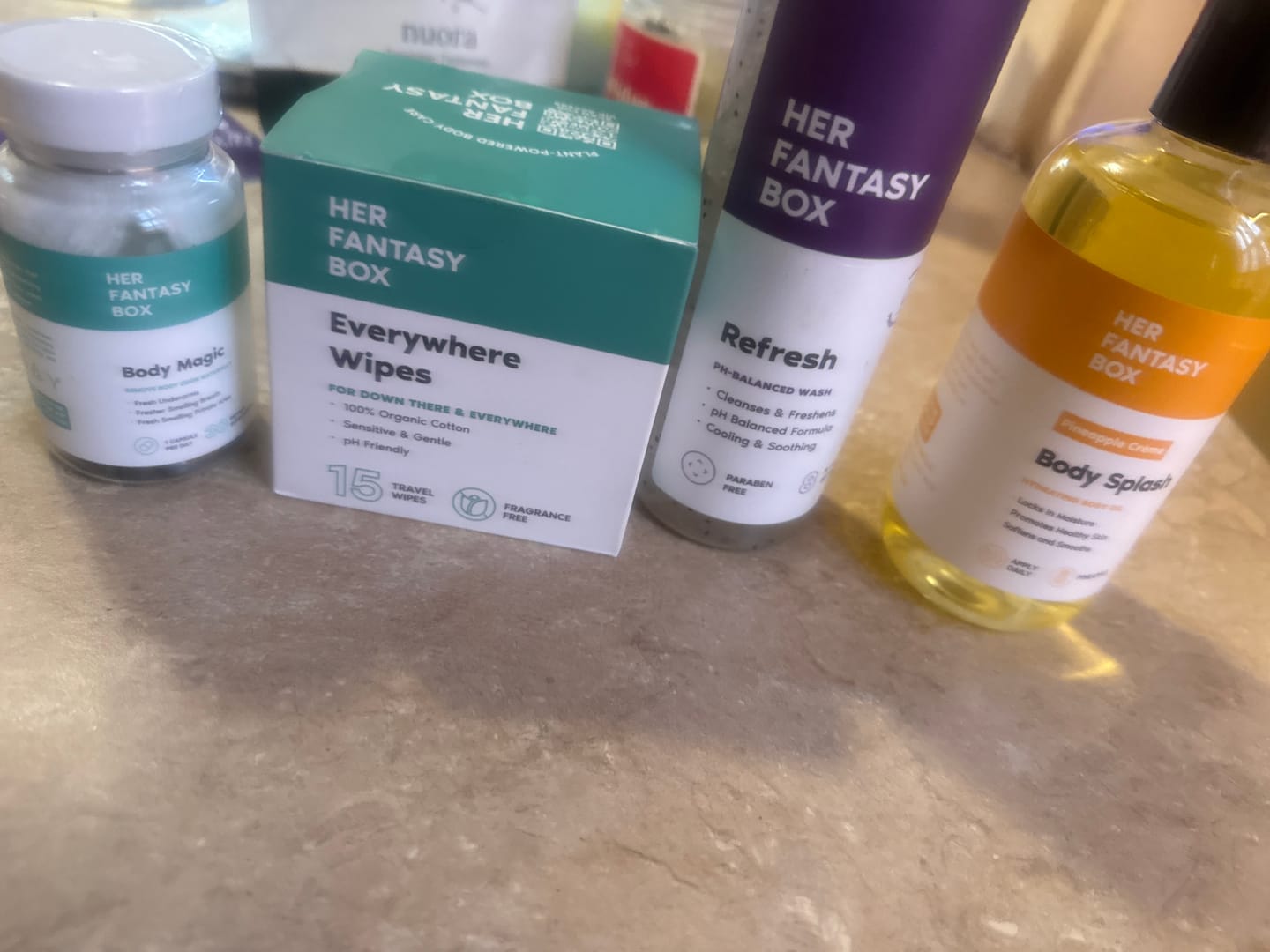 Customer photo review of Sweet Skin Body Oil Bundle