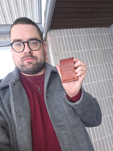 Customer photo review of Slimmad plånbok i äkta läder