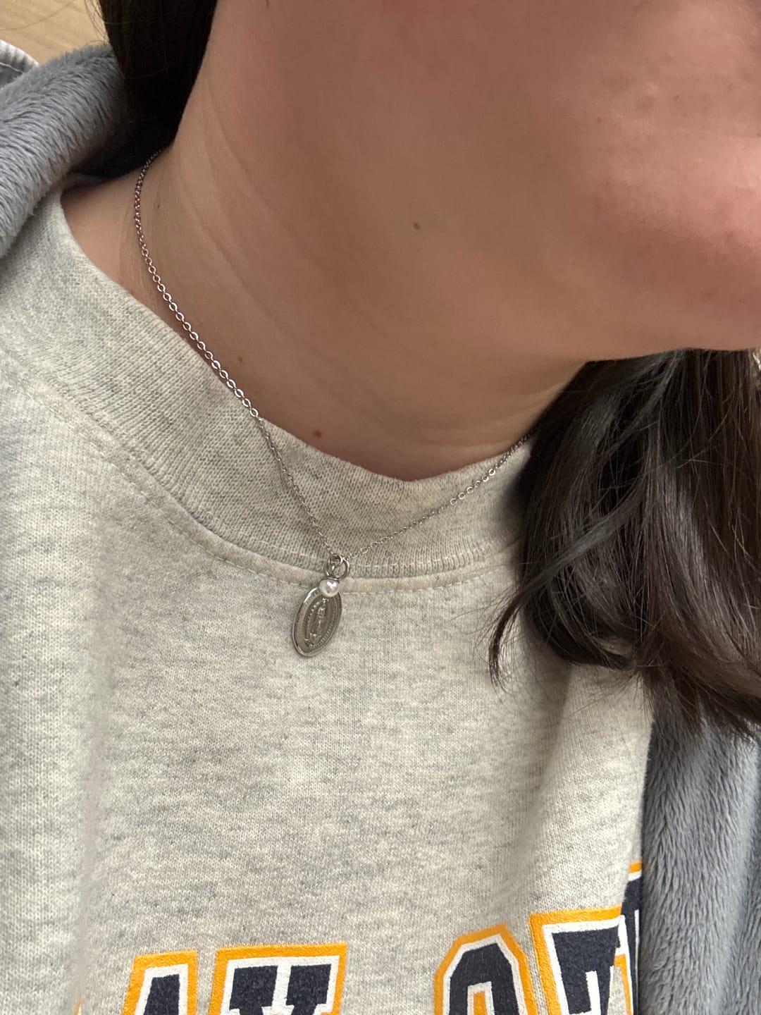 Customer photo review of Miraculous Medal Necklace