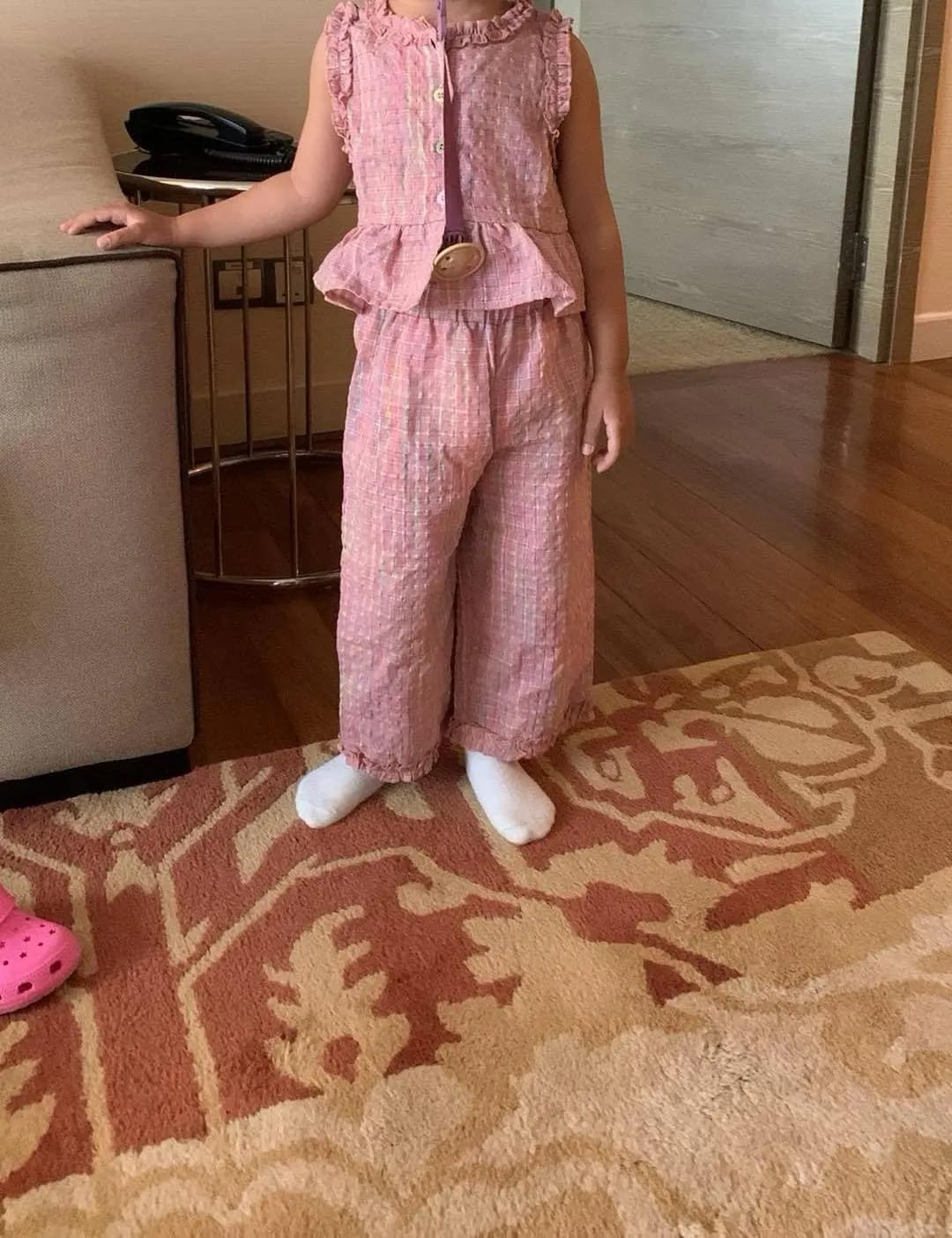 Customer photo review of Flare Top and Loose Pants Set