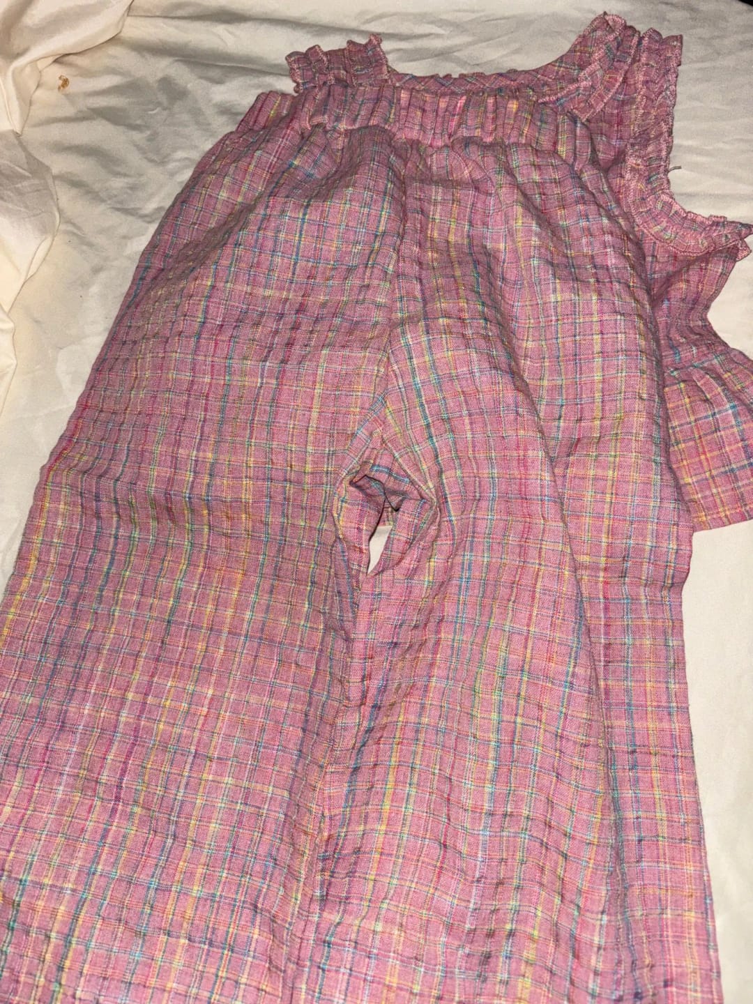 Customer photo review of Flare Top and Loose Pants Set