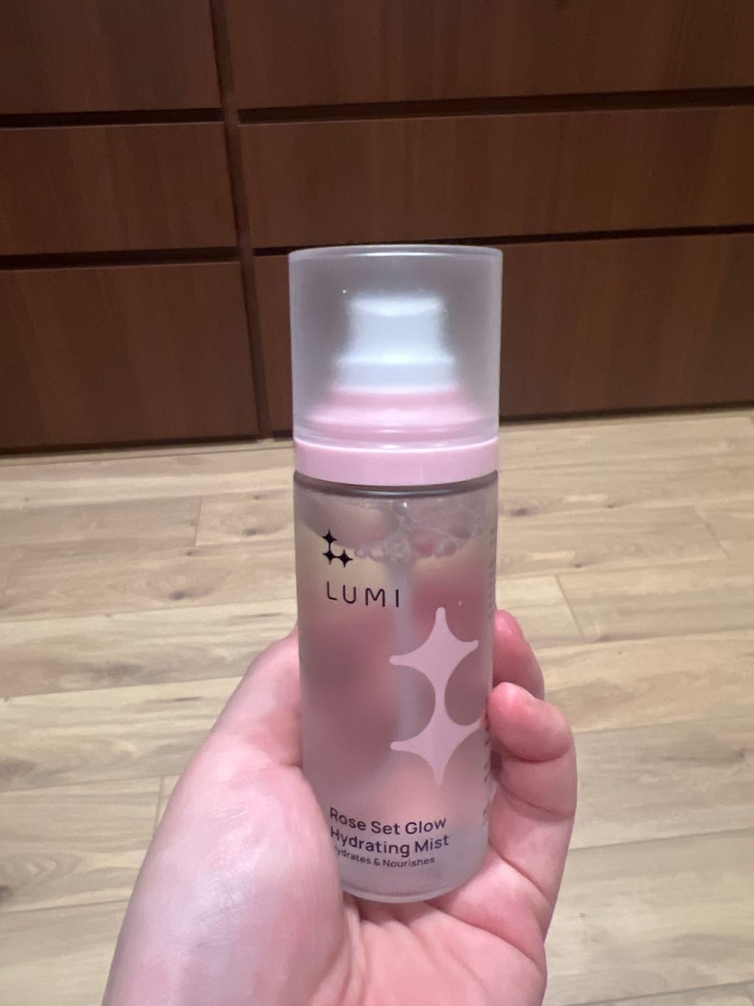 Customer photo review of Rose Set Glow Hydrating Mist