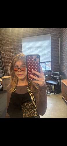 Customer photo review of Leopard Two Tone Apron