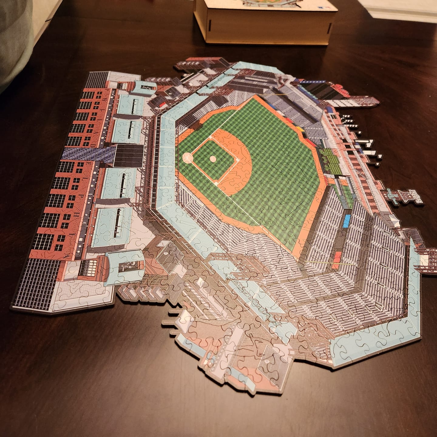 Customer photo review of Philadelphia Phillies™ Citizens Bank Park Stadium - Wooden Puzzle