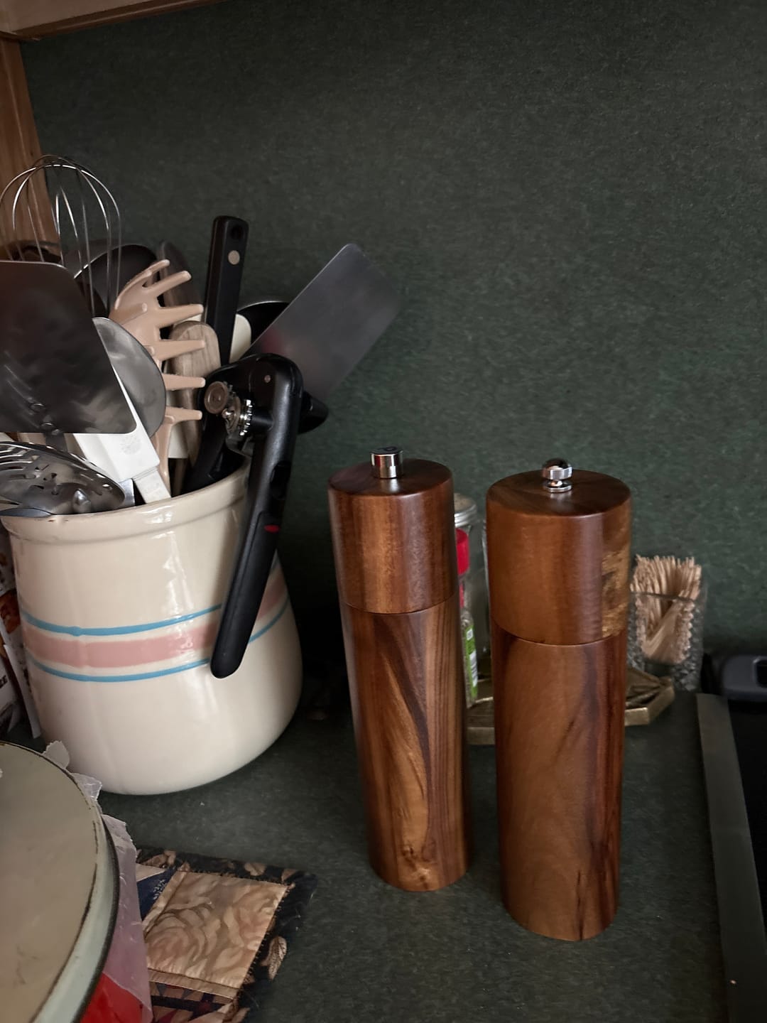 Customer photo review of Acacia Wood Salt and Pepper Grinders