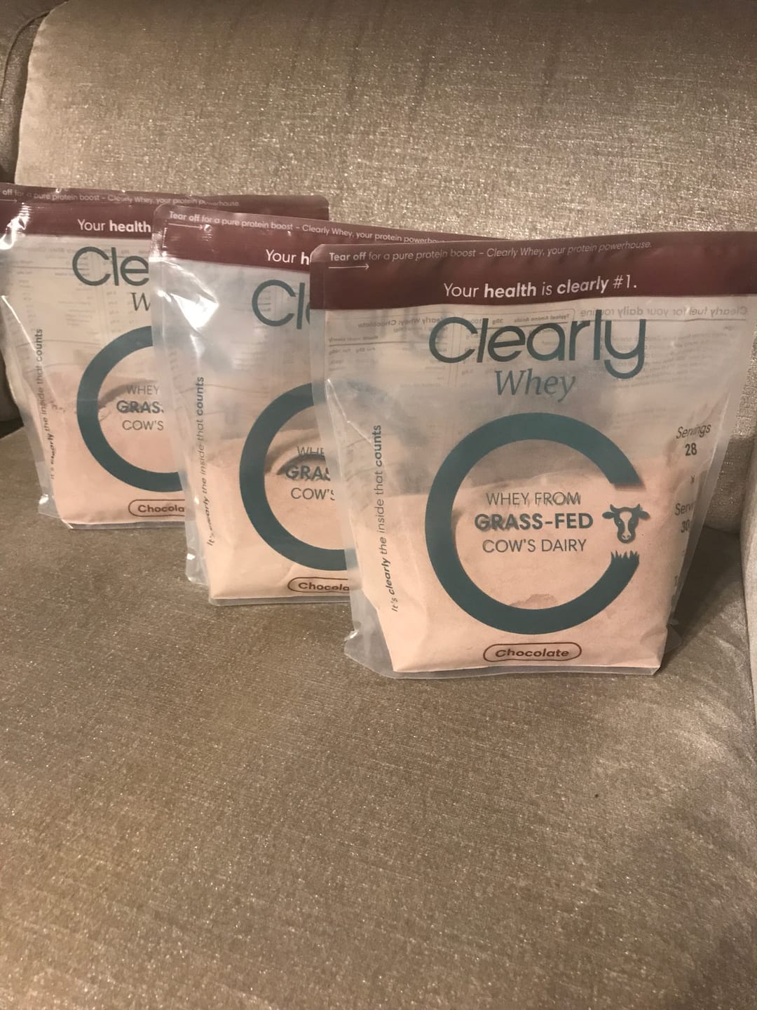 Customer photo review of Grass-fed Whey