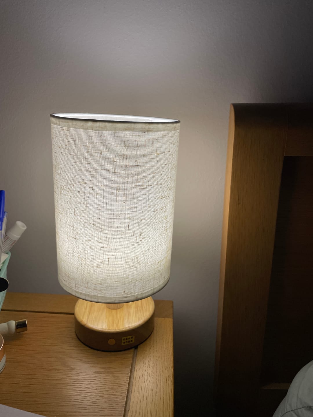 Customer photo review of Nordic Linen Table Lamp