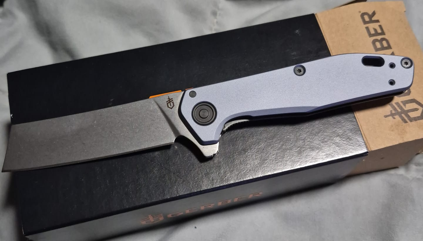 Customer photo review of Gerber Fastball Linerlock Blue