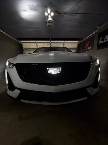 Customer photo review of Cadillac Logo Front Grille LED Luxury Metallic Dynamic Crystal Illuminated Emblem