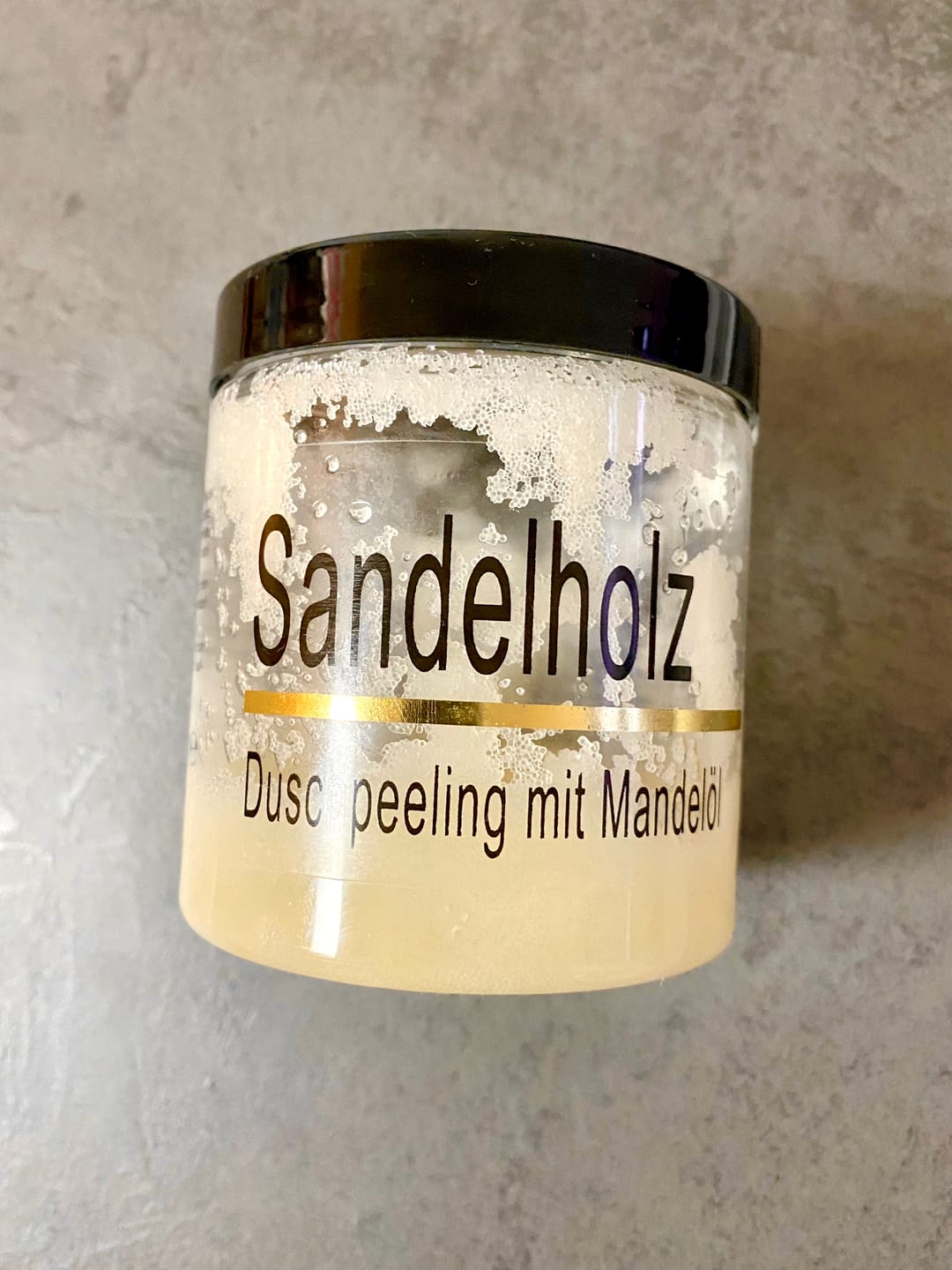 Customer photo review of Körperpeeling - Sandelholz
