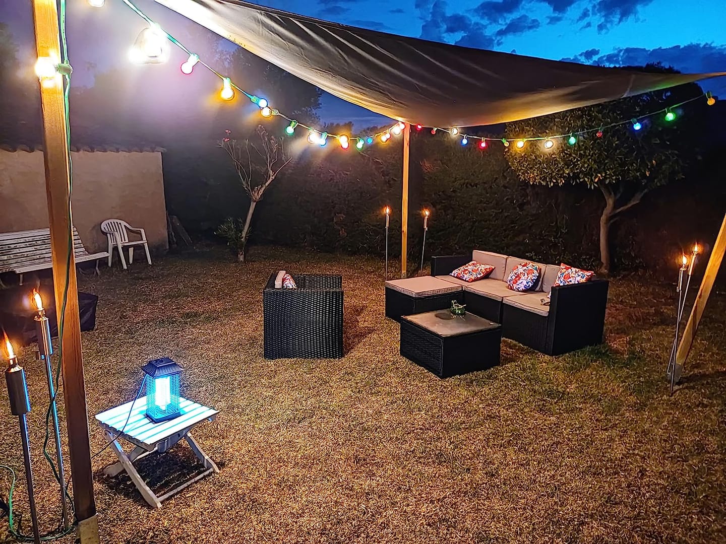 Customer photo review of Triangle Shade Sail | Black