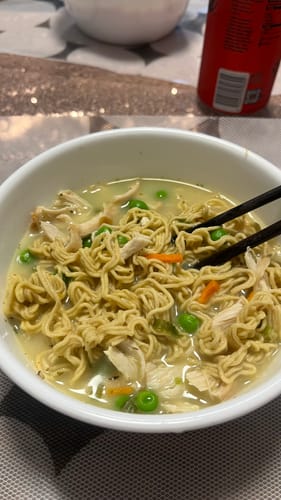 Customer photo review of Qetoe Low Carb High Protein Instant Cup Noodle - COMBO 12 PACK