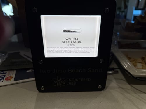 Customer photo review of Customizable 3D Printed Light Display for Acrylic Artifacts