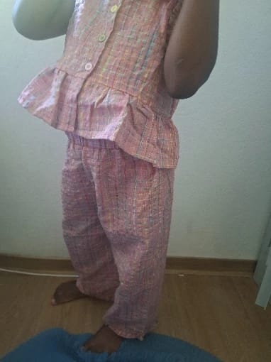 Customer photo review of Flare Top and Loose Pants Set