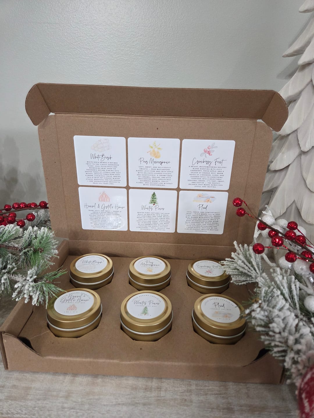 Customer photo review of 2 oz Candle Tin 6-Pack Shipping Box™