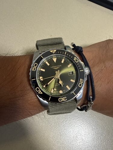 Customer photo review of Longines Hydro Conquest Automatic Men's 41mm Watch L3.790.4.06.2
