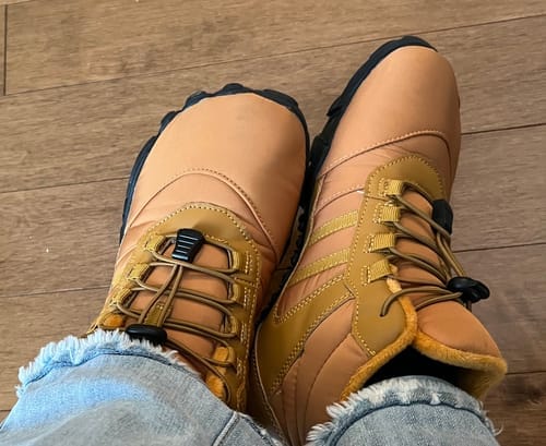 Customer photo review of Kasdava Pro -  Non-slip & Water-resistant Winter Barefoot Shoe (Men)