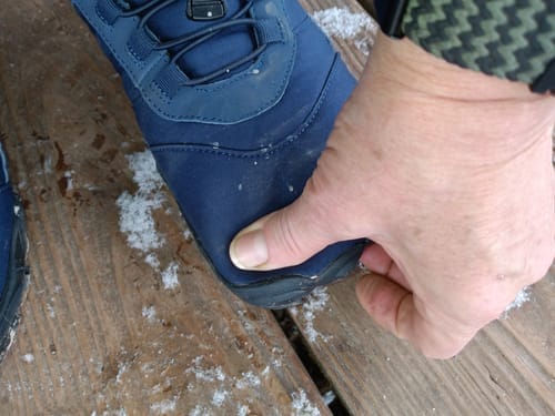 Customer photo review of Kasdava Pro -  Non-slip & Water-resistant Winter Barefoot Shoe (Men)