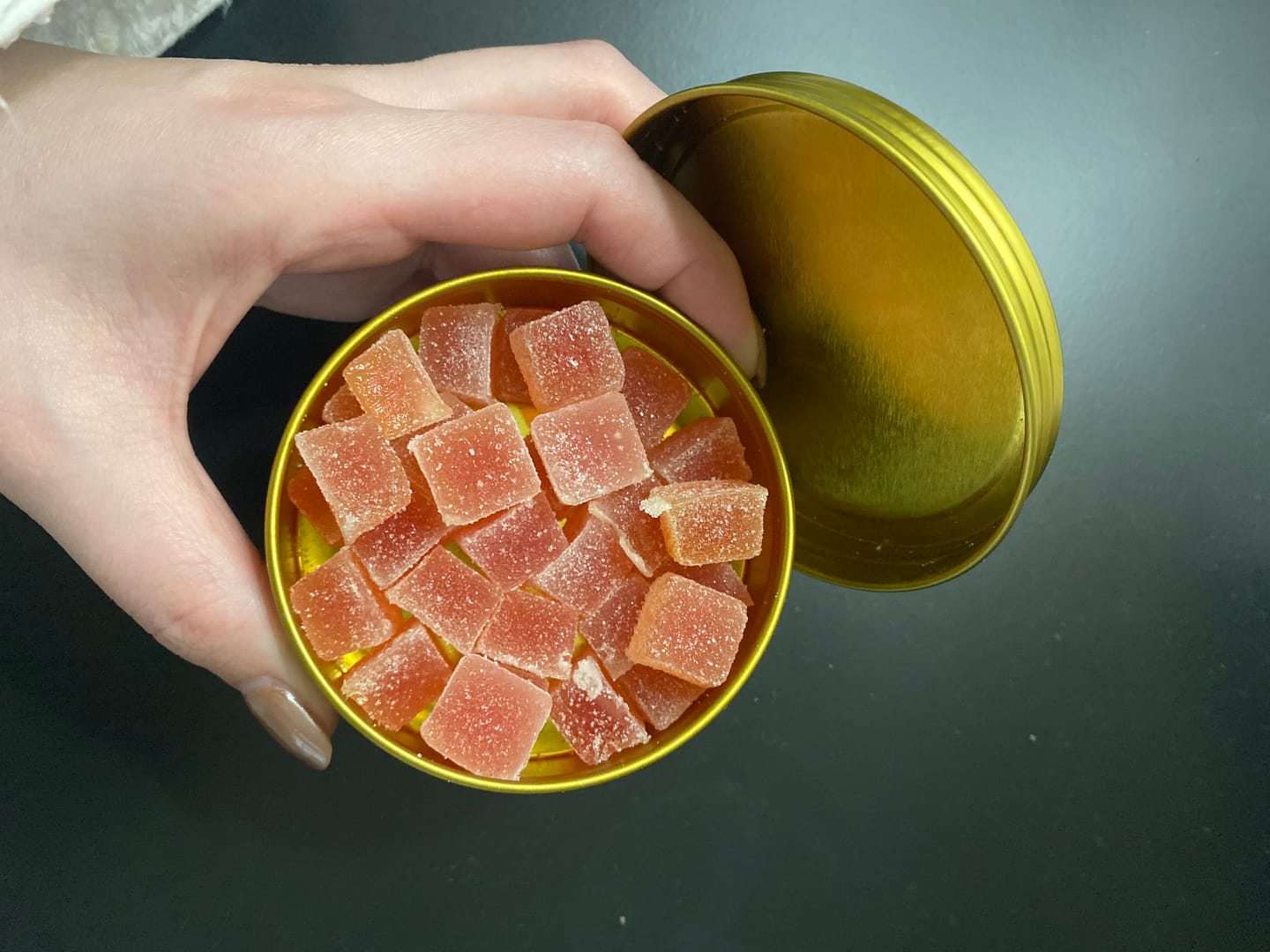 Customer photo review of "Strawberry Feels" CBD Gummies