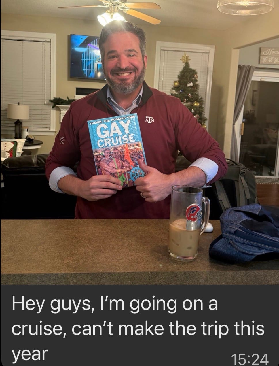 Customer photo review of Gay Cruise Prank Package (USE VICTIMS ADDRESS)