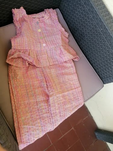 Customer photo review of Flare Top and Loose Pants Set