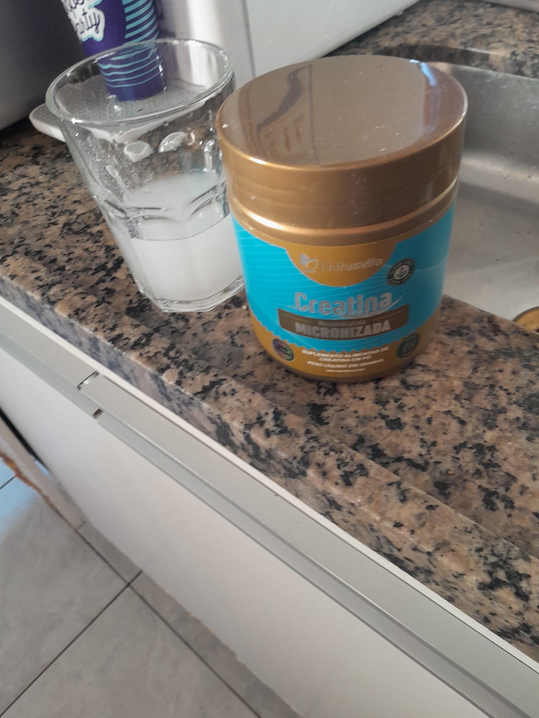 Customer photo review of Creatina 100% Pura (Pote). Monohidratada e Micronizada 180 mícrons. Livre de Metais Pesados