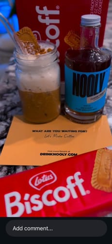 Customer photo review of Vanilla Coffee Syrup