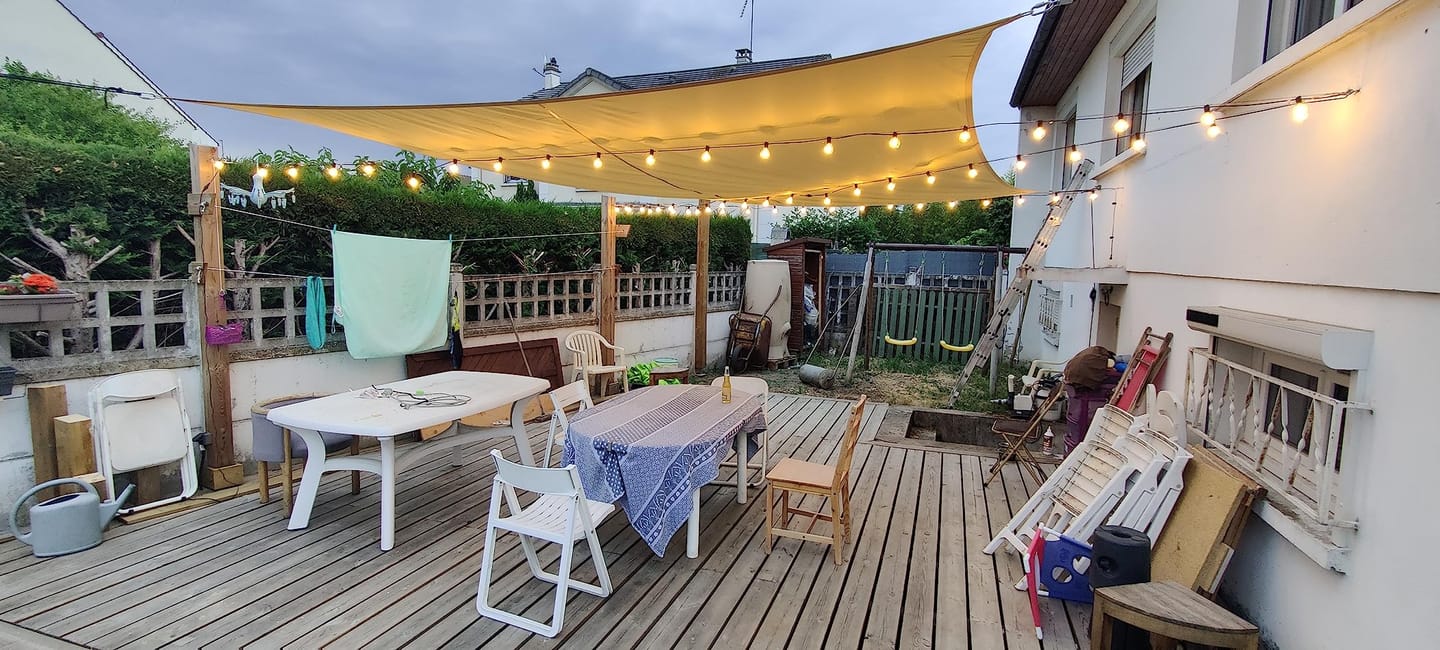 Customer photo review of Square Shade Sail | Sand