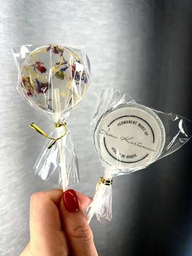 Customer photo review of Logo im Lolli (Geschäftskunden) - Werbegeschenk mit logo