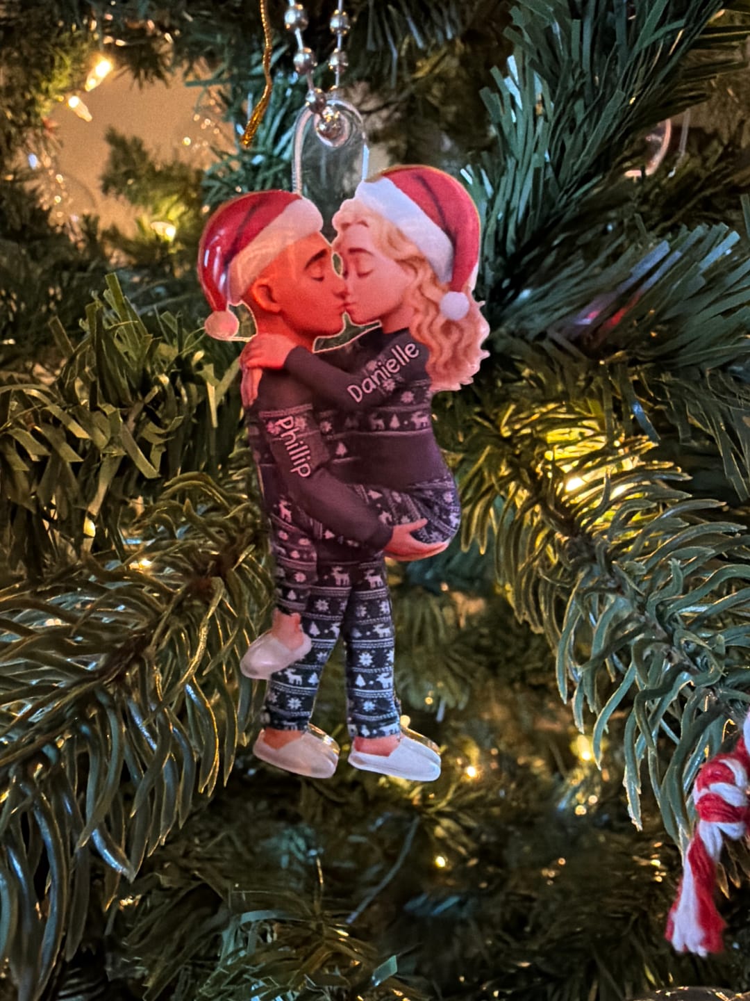 Customer photo review of Christmas Gifts For Husband And Wife - Personalized Acrylic Ornament