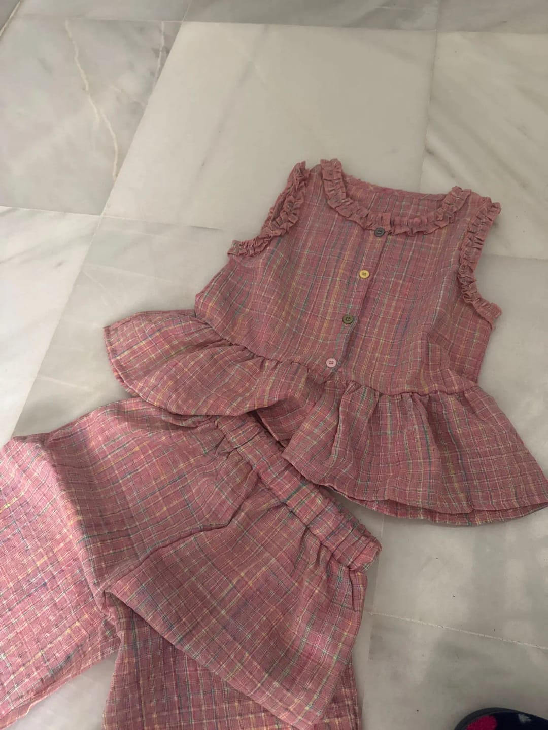 Customer photo review of Flare Top and Loose Pants Set