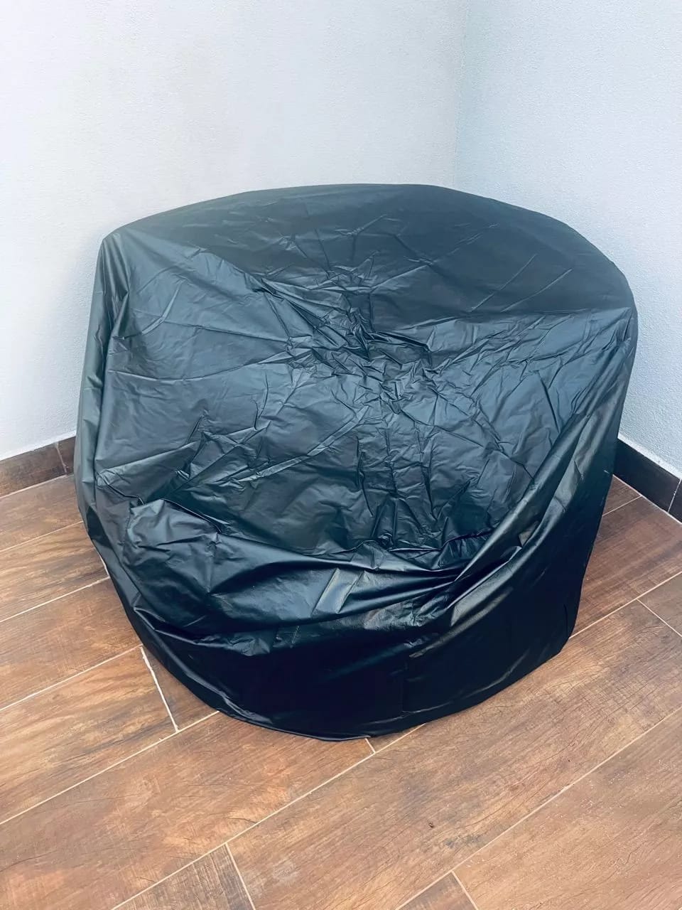 Customer photo review of Capa Impermeável para Sofá Redondo de Jardim Chaise UV