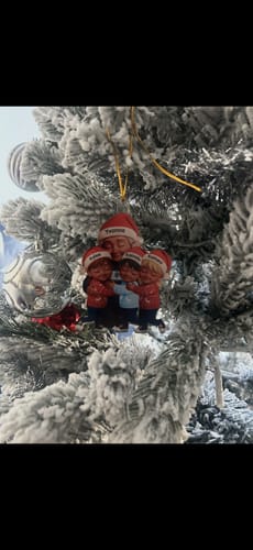 Customer photo review of Grandma Hugging Grandkids - Personalized Acrylic Ornament - Heartwarming Christmas Gift for Grandma, Grandkids