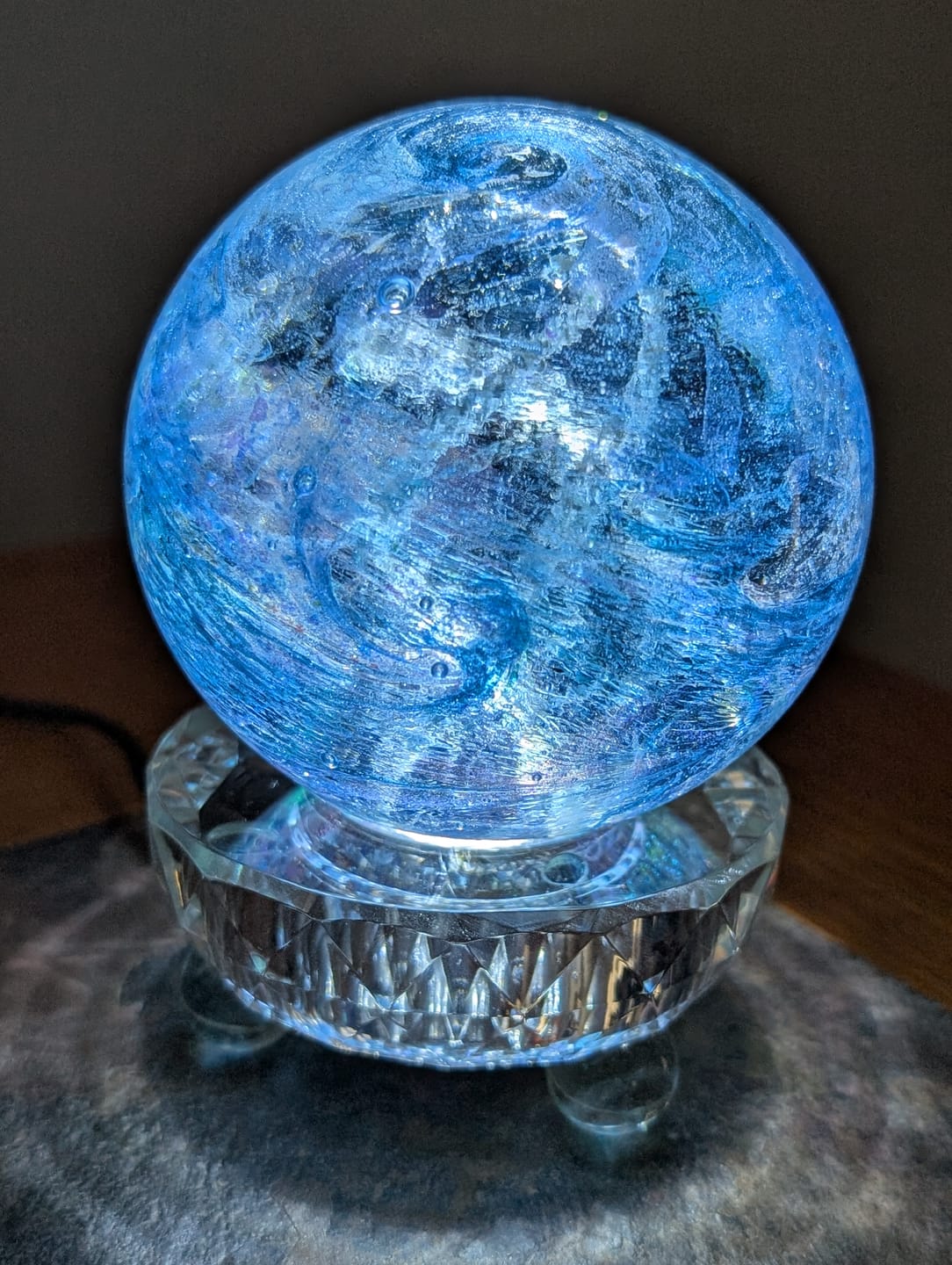 Customer photo review of Lucite Light Stand - White Light