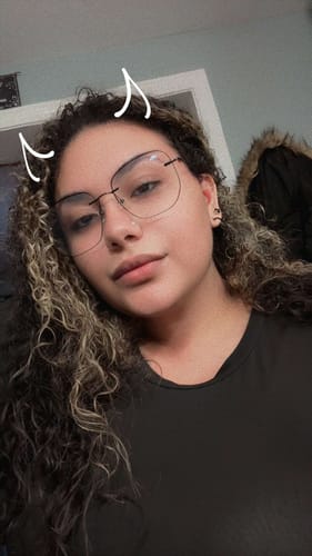 Customer photo review of Evelyn Eyeglasses