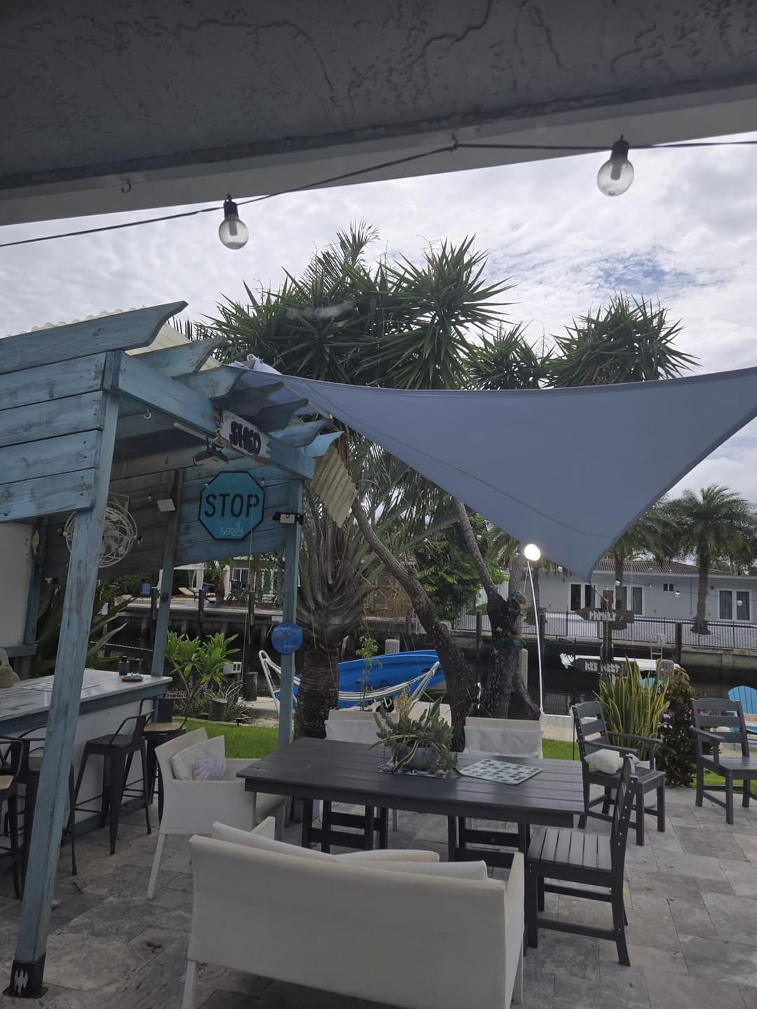 Customer photo review of Triangle Shade Sail | Gray