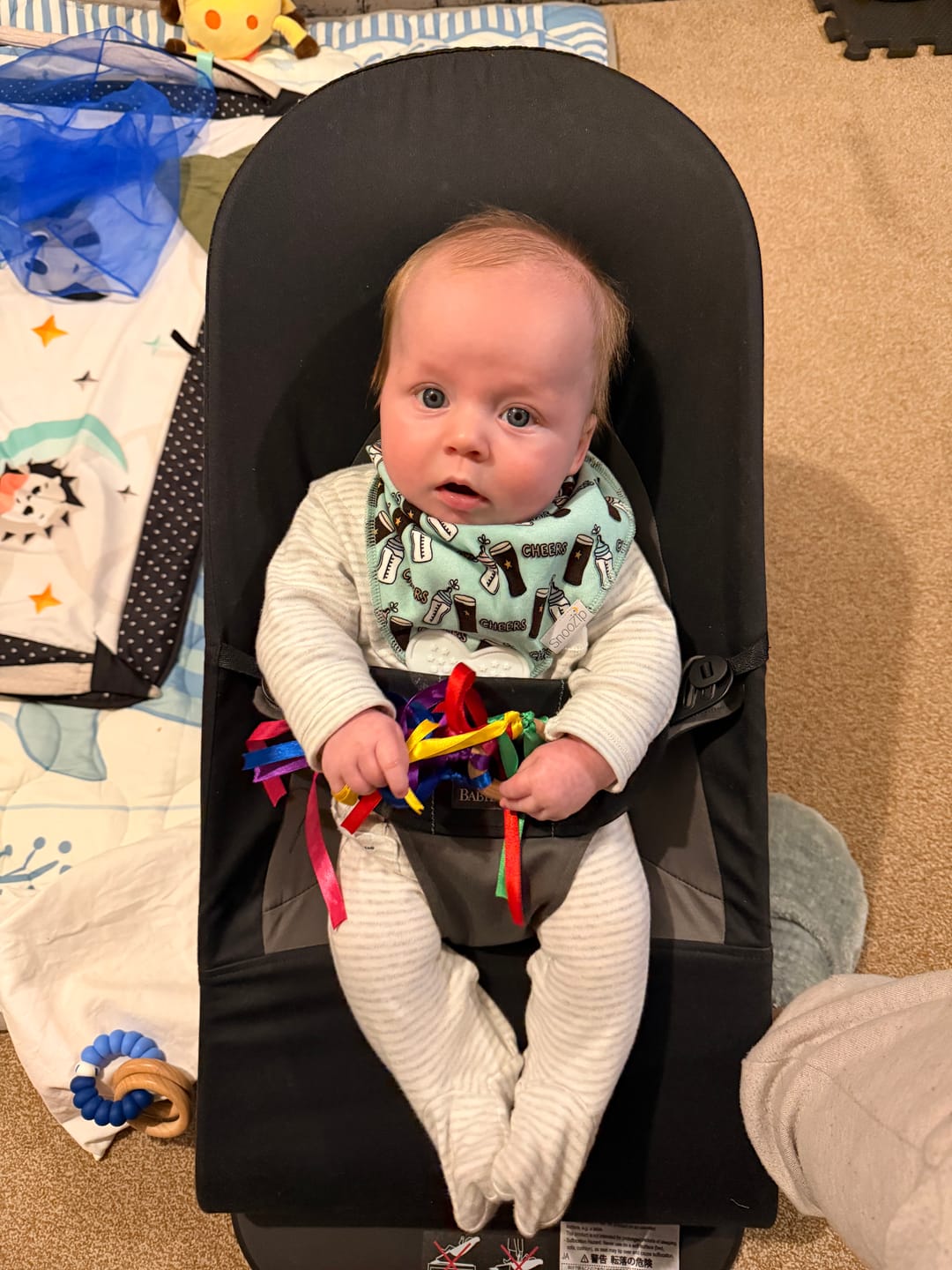 Customer photo review of Cheers Teething Bib