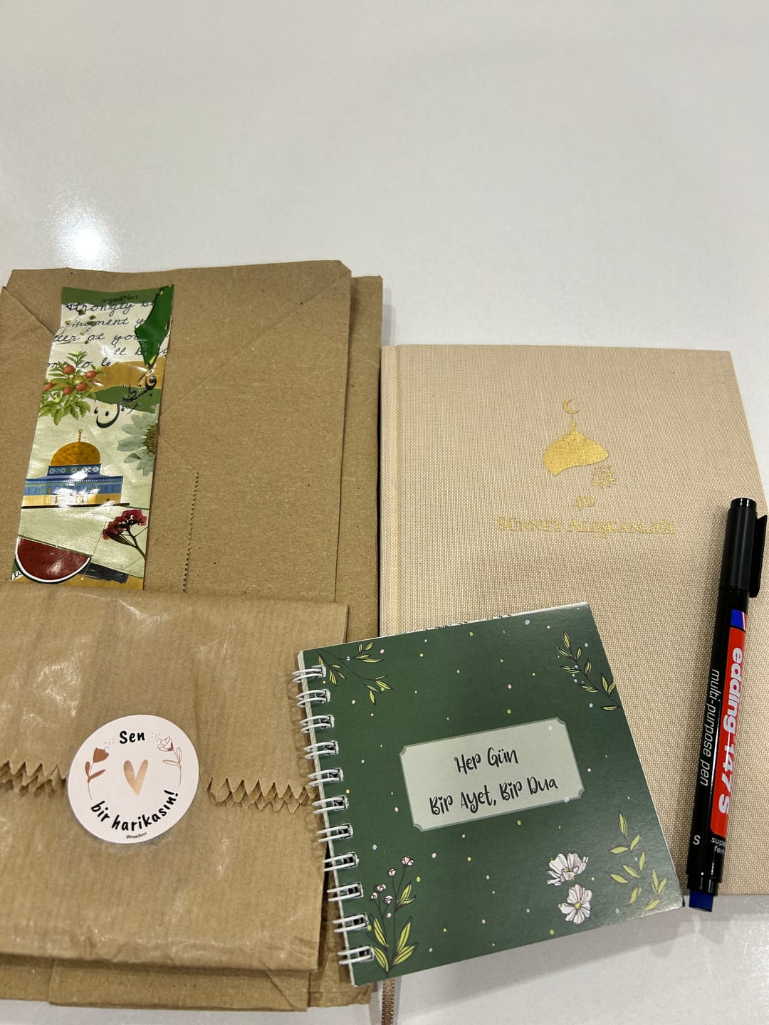 Customer photo review of Her Güne Bir Ayet Bir Dua Kitapçığı