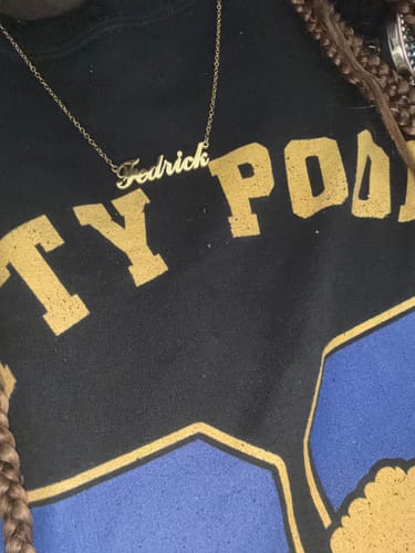 Customer photo review of Personalized Name Necklace