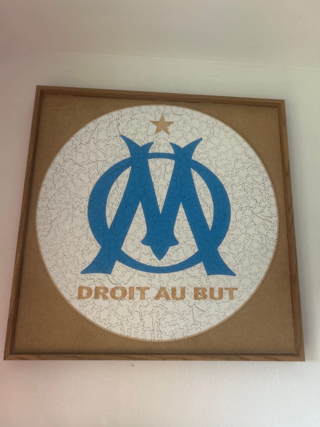 Customer photo review of Logo Olympique de Marseille® - Puzzle en Bois