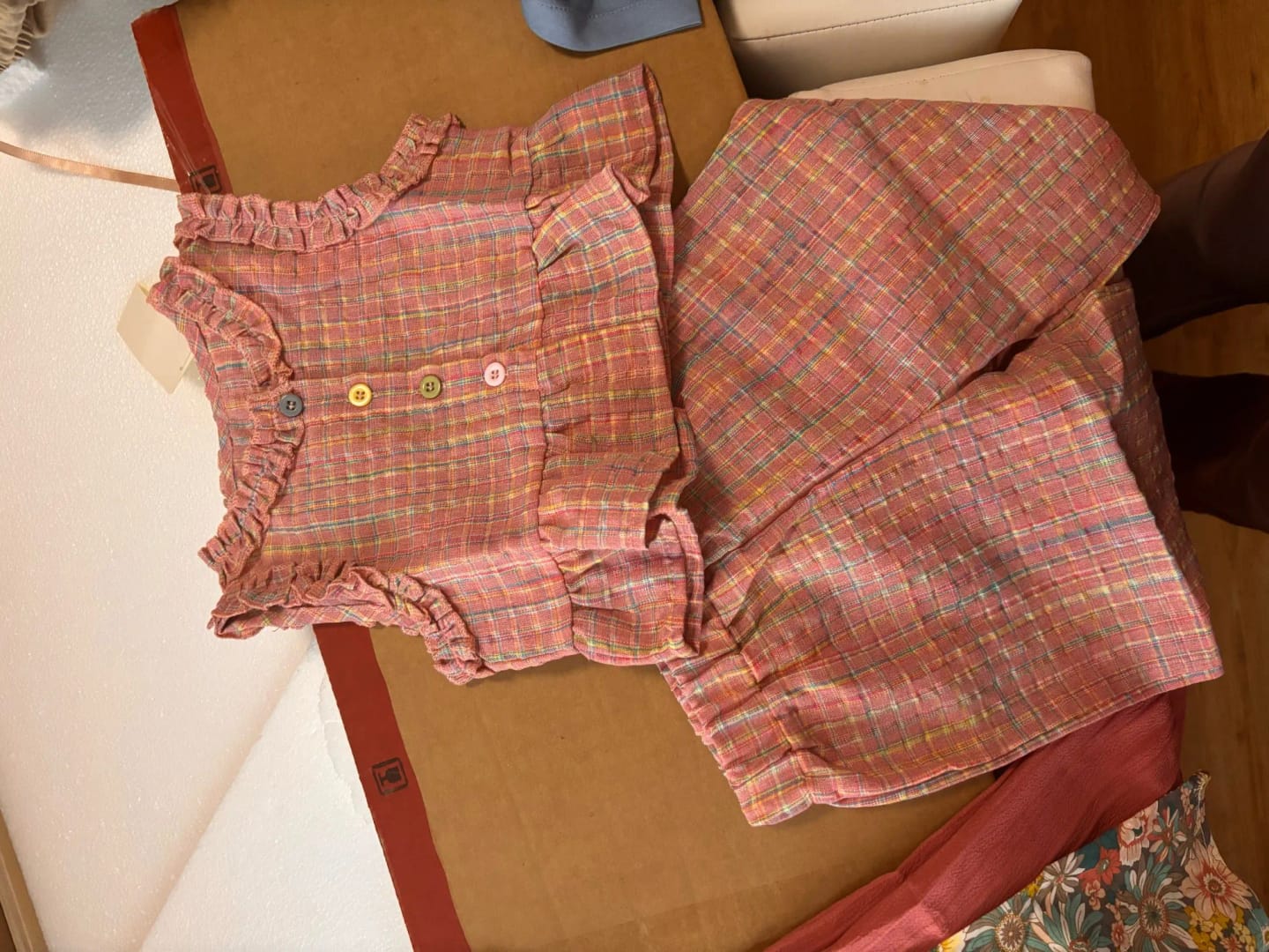 Customer photo review of Flare Top and Loose Pants Set