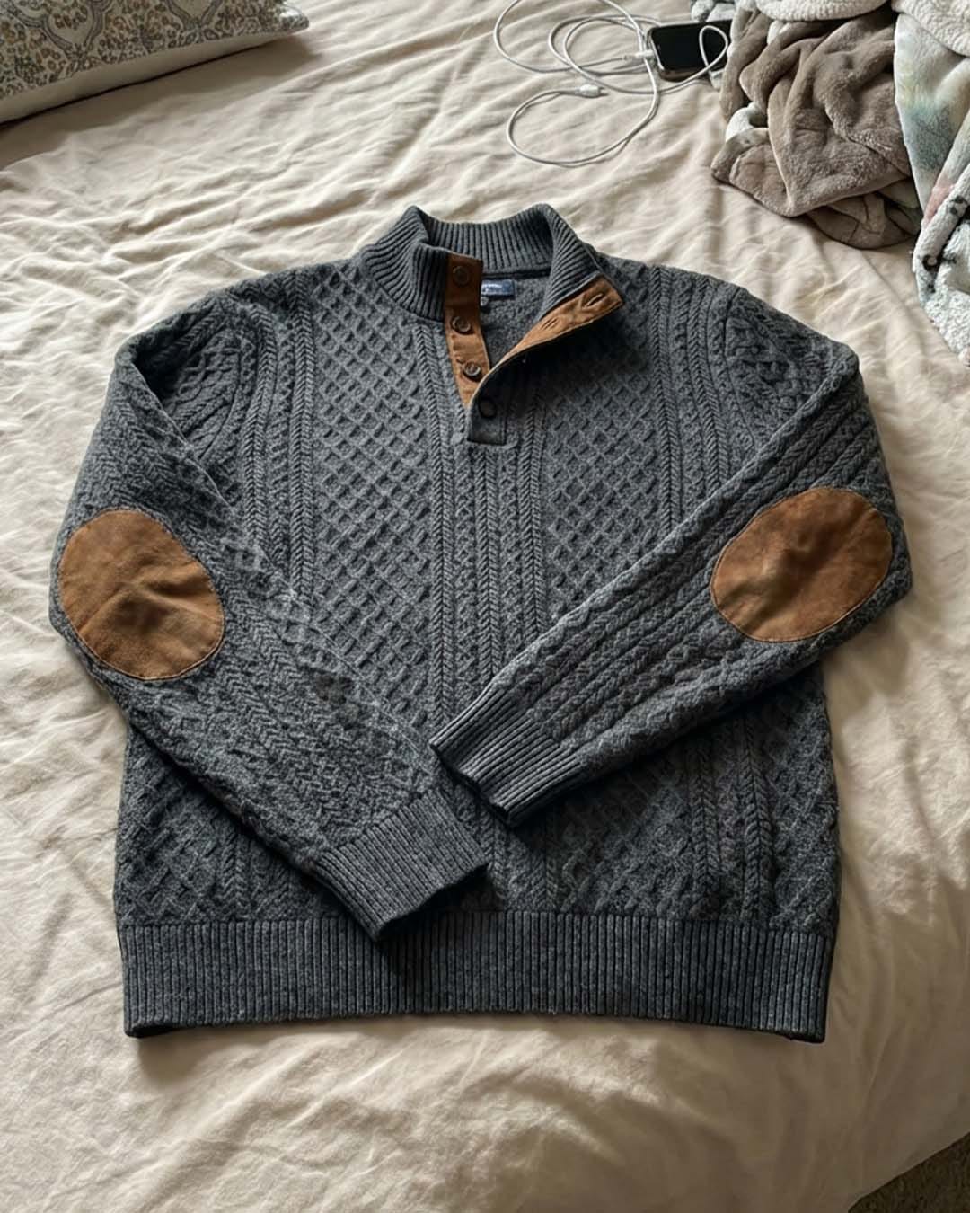 Customer photo review of Crown - Classic High Collar Knit Pullover