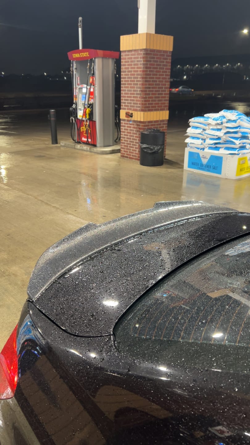 Customer photo review of PSM High Kick Carbon Fiber Trunk Spoiler - BMW F30 / F80 / F82