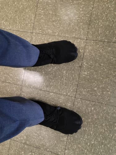 Customer photo review of Kasdava Pro -  Non-slip & Water-resistant Winter Barefoot Shoe (Men)